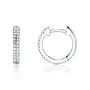 14KWG Diamond Pave Huggie Earring (0.12ct)