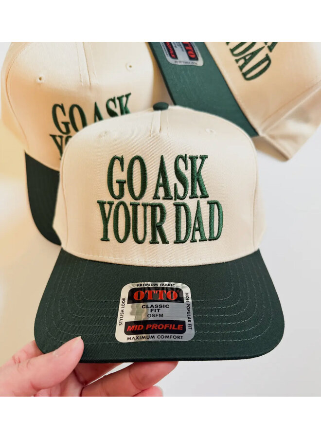 Go Ask Your Dad Women's Vintage Embroidered Hat