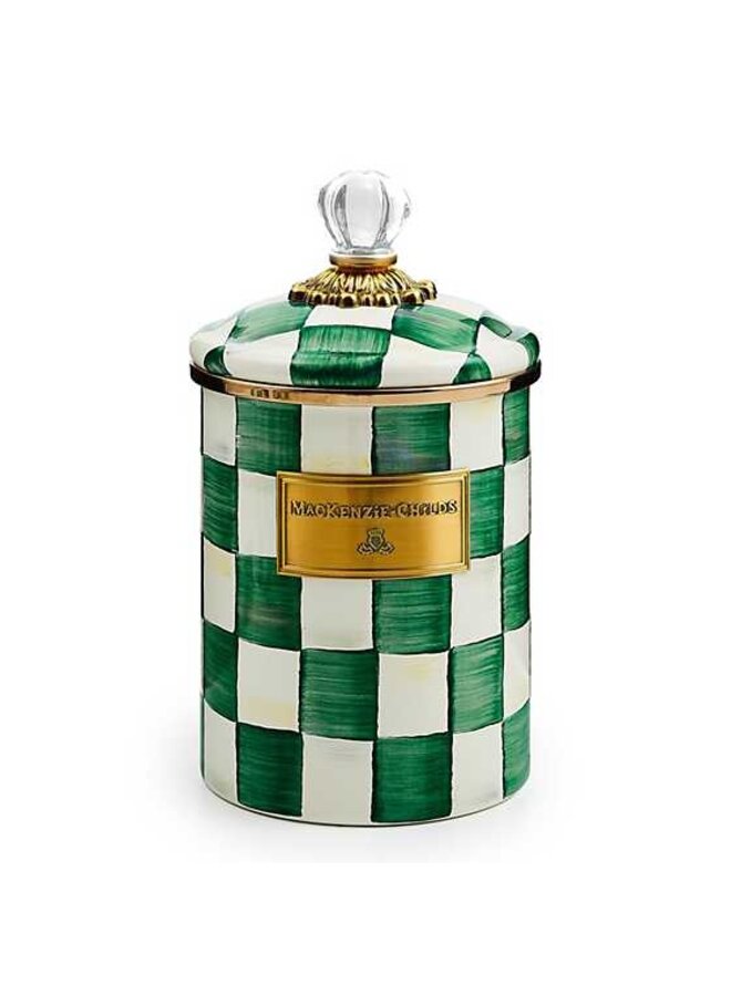 Emerald Check Medium Canister