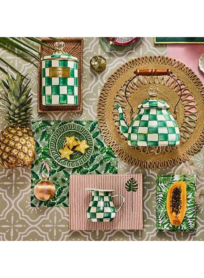 Emerald Check Creamer