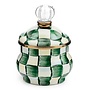 Emerald Check Lidded Sugar Bowl