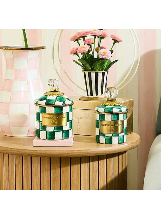 Emerald Check Demi Canister