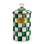 Emerald Check Large Canister