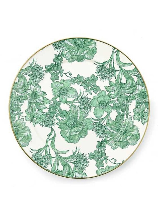 Emerald English Garden Charger/Plate