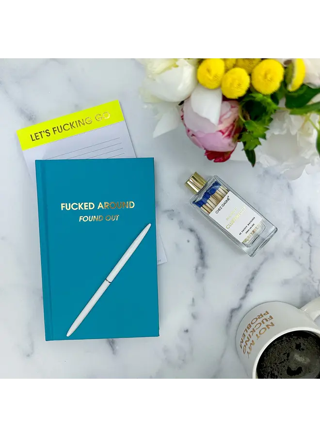 In Case of Clusterf*ck Glass Bottle Matches (Royal Blue)