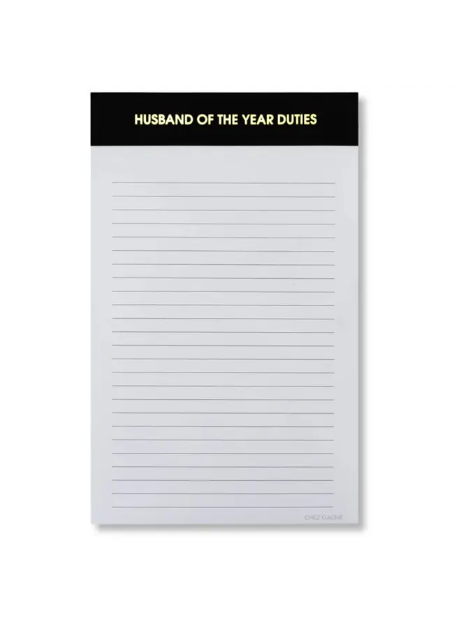 Husband of the Year Notepad
