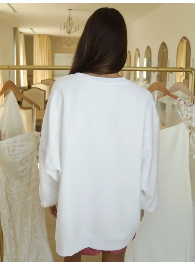 Here Comes the Bride Cord Long Sleeve Tee