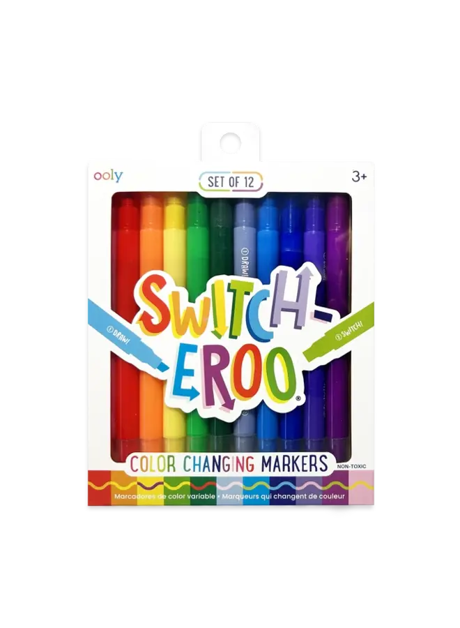 Switch-Eroo! Glittery Color-Changing Markers