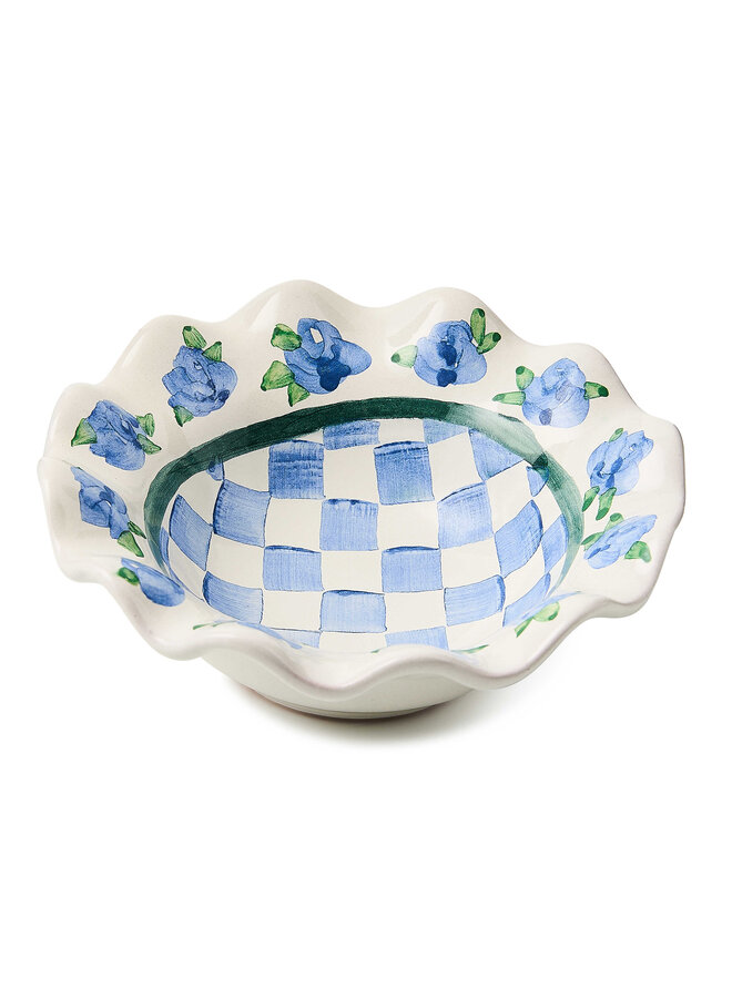 Megan Stokes Ceramic Fluted Berry Bowl