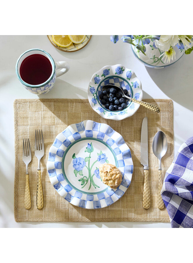 Megan Stokes Ceramic Fluted Berry Bowl