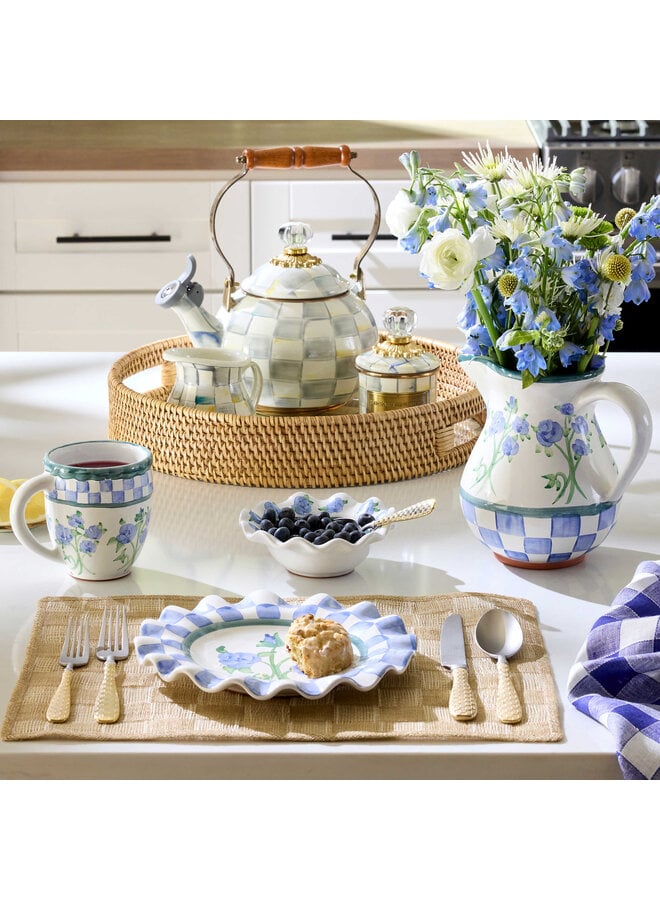 Megan Stokes Ceramic Fluted Berry Bowl