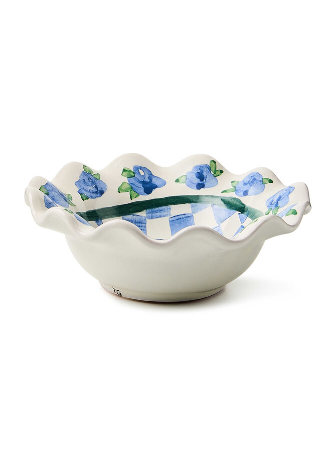 Megan Stokes Ceramic Fluted Berry Bowl