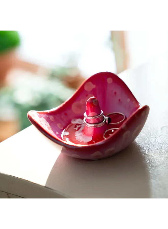 Crystalline Ring Holder - Garnet