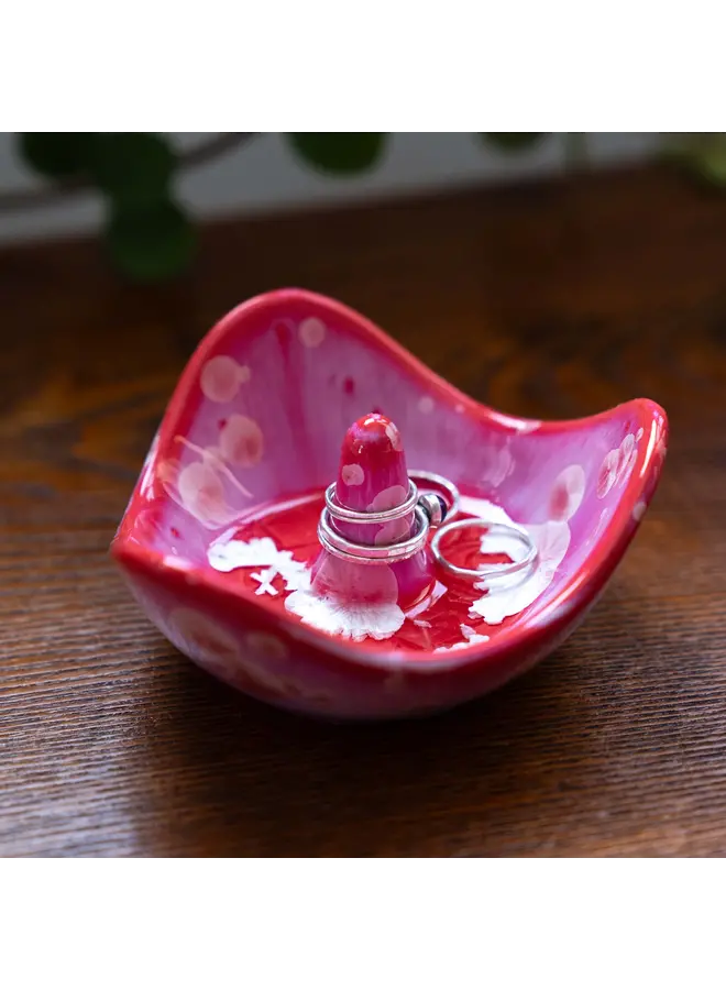 Crystalline Ring Holder - Garnet