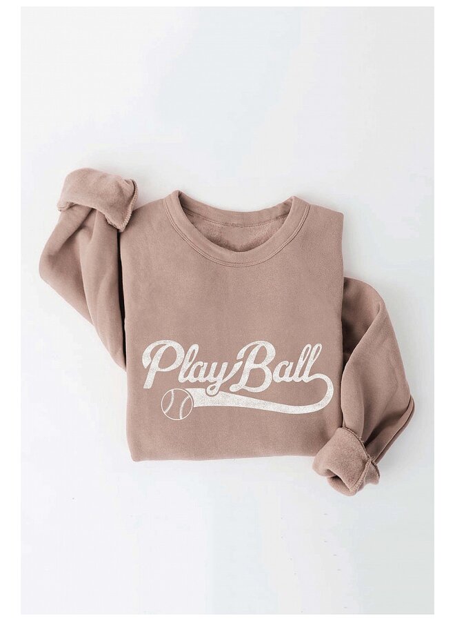 Play Ball Graphic Sweatshirt -
