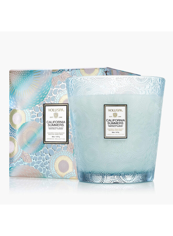 California Summers 3 Wick Hearth Candle