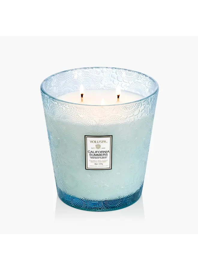California Summers 3 Wick Hearth Candle