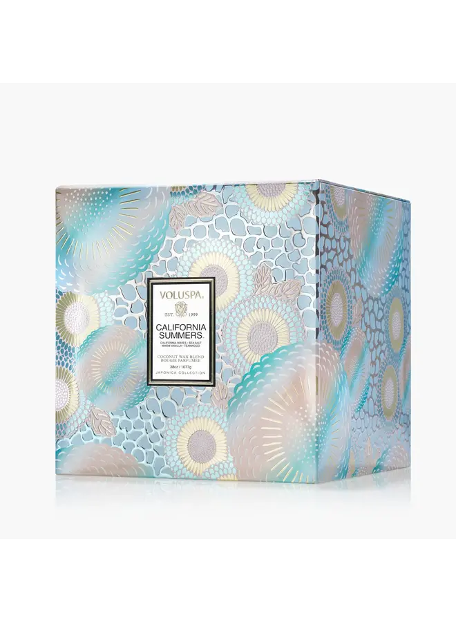 California Summers 3 Wick Hearth Candle