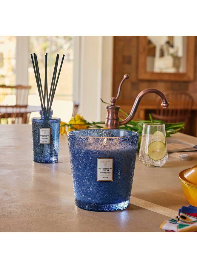 Mediterranean Lemon 3 Wick Hearth Candle