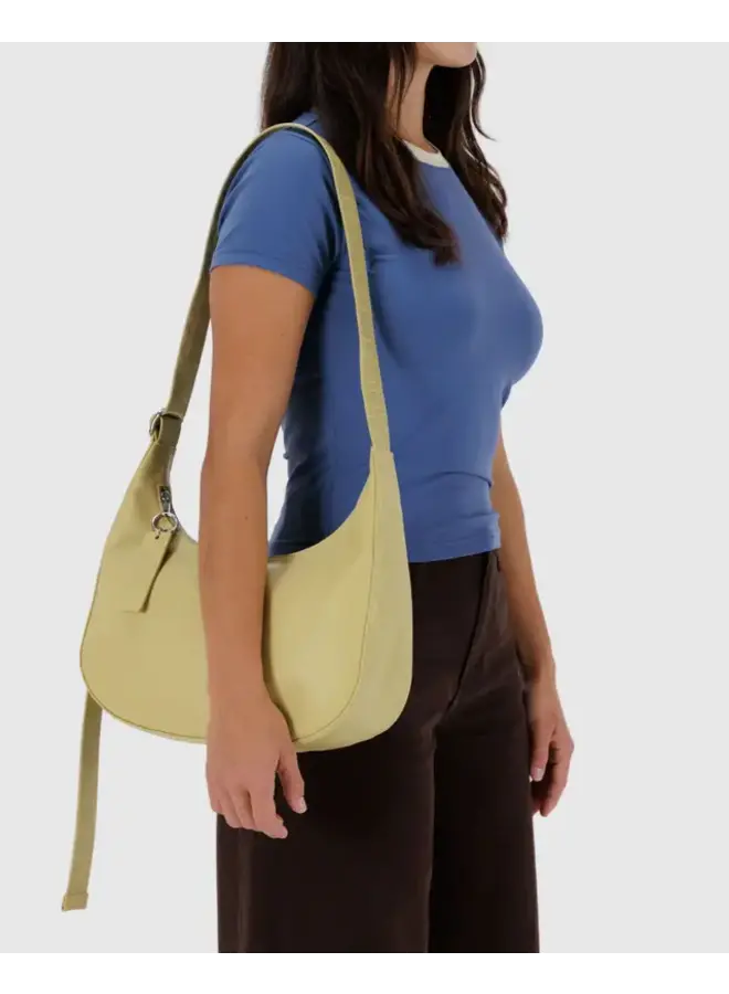 Medium Recycled Leather Shoulder Bag -