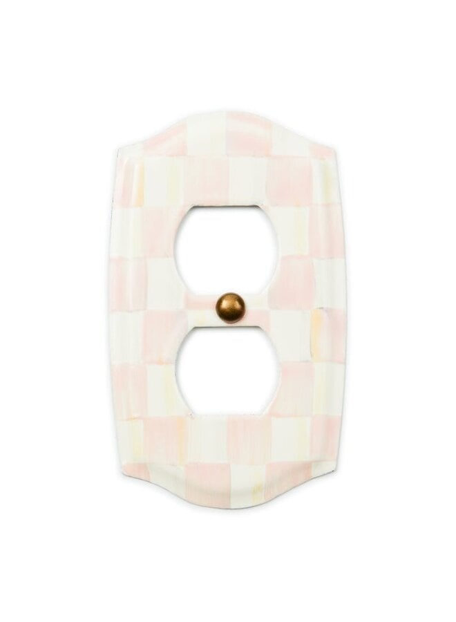 Rosy Check Double Outlet Cover