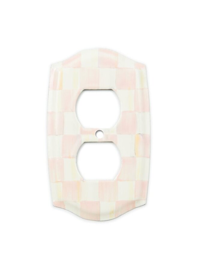 Rosy Check Double Outlet Cover
