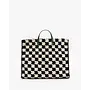 Summer Simple Tote - Crochet Checker - Black/Cream