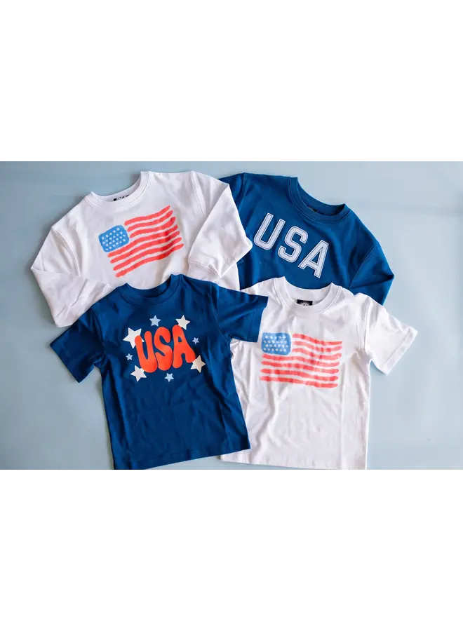 Kids Watercolor Flag Sweatshirt -