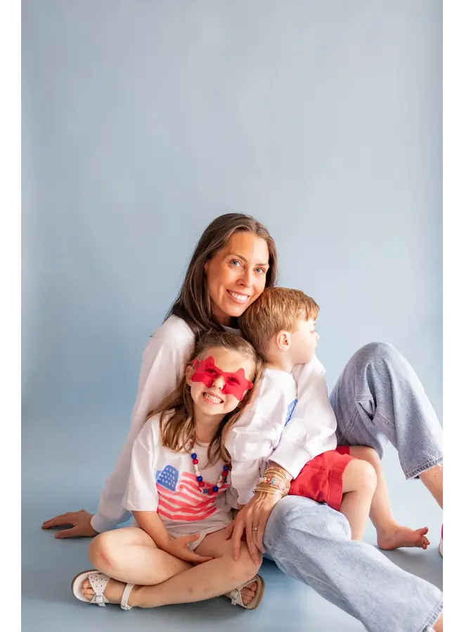 Kids Watercolor Flag Tee -