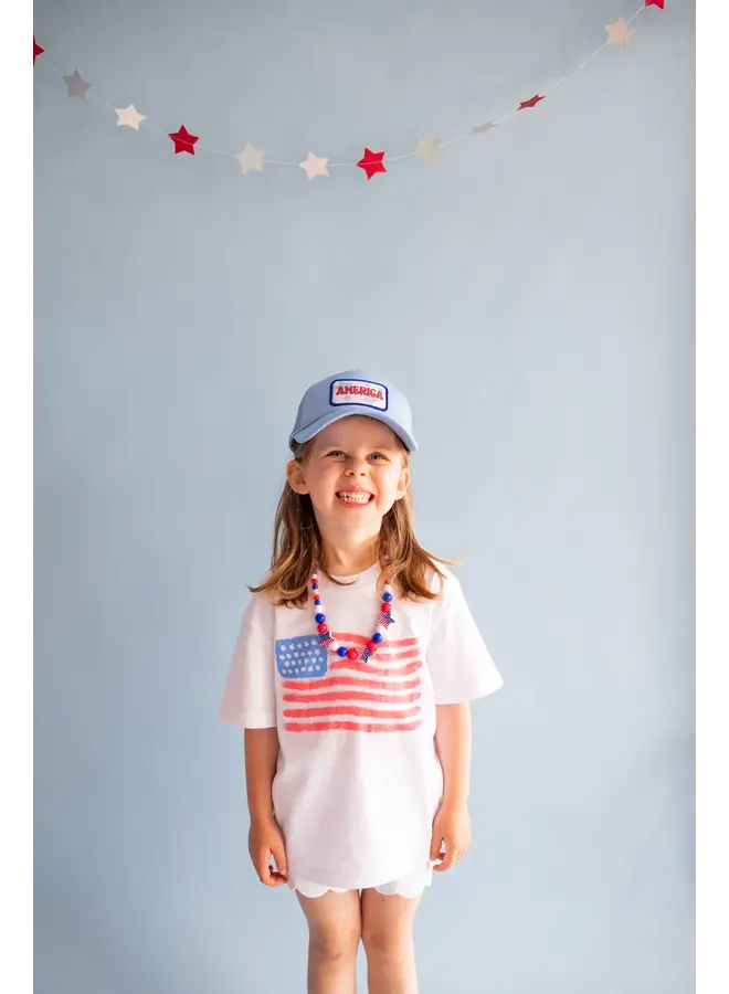 Kids Watercolor Flag Tee -