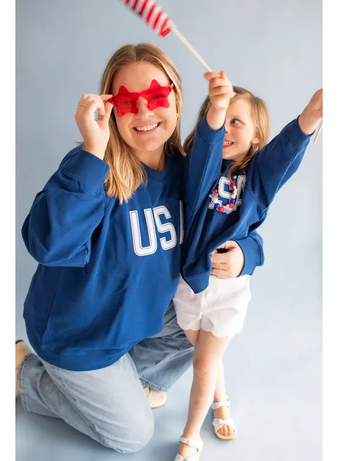 Kids USA Appliqué Sweatshirt -