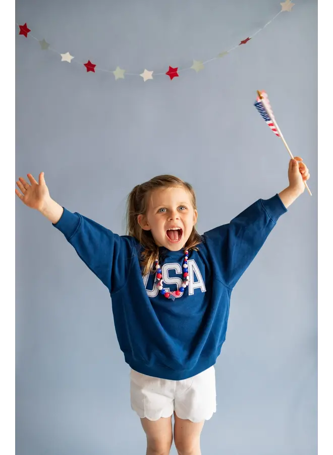 Kids USA Appliqué Sweatshirt -