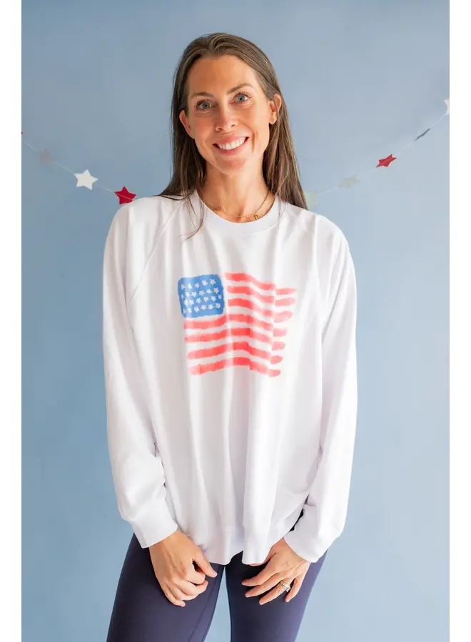 Watercolor Flag Adult Sweatshirt -