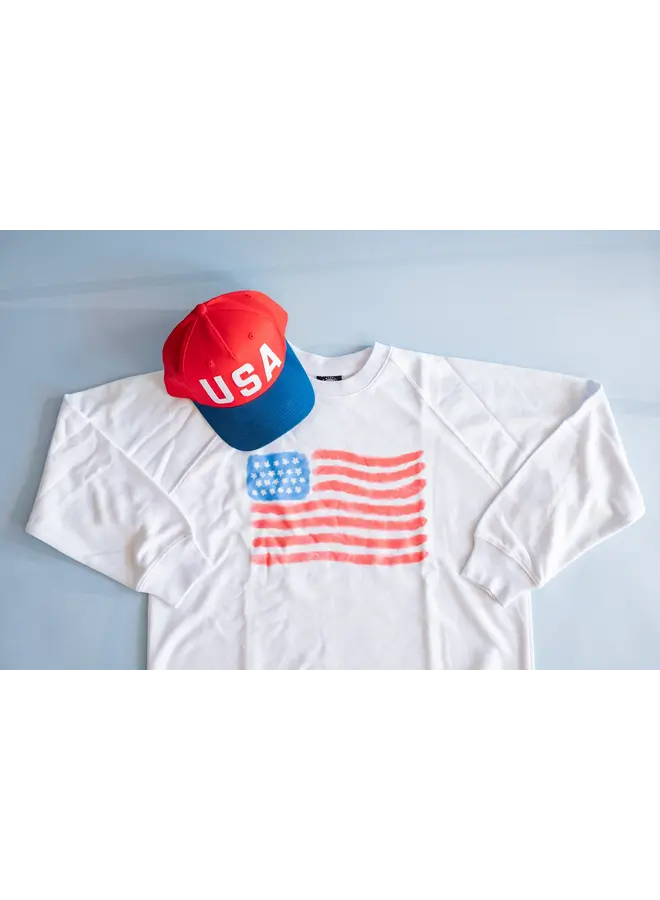 Watercolor Flag Adult Sweatshirt -