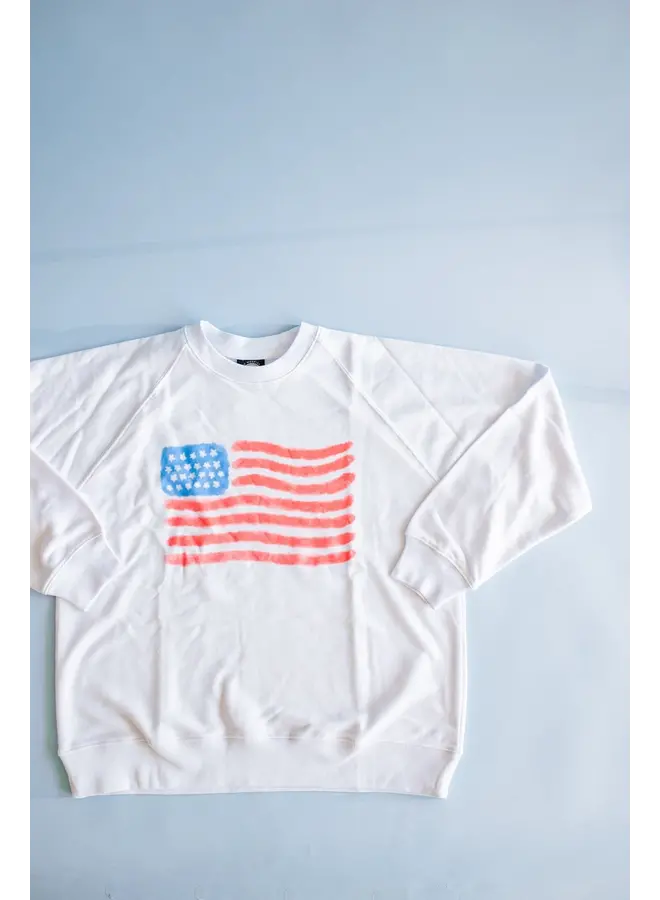 Watercolor Flag Adult Sweatshirt -