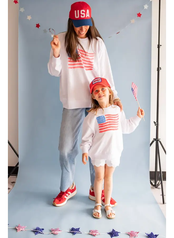 Watercolor Flag Adult Sweatshirt -