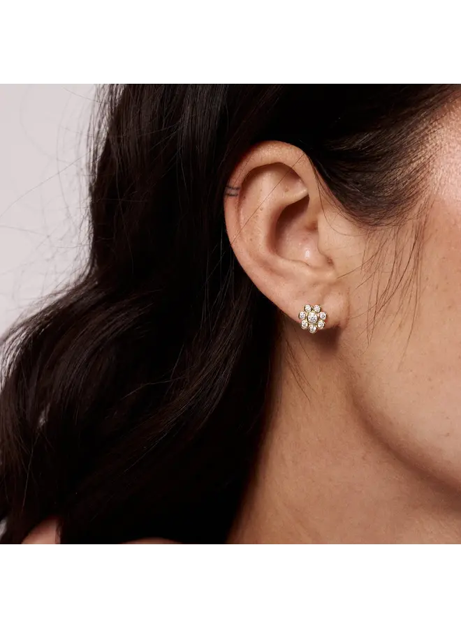 Daisy Studs Gold