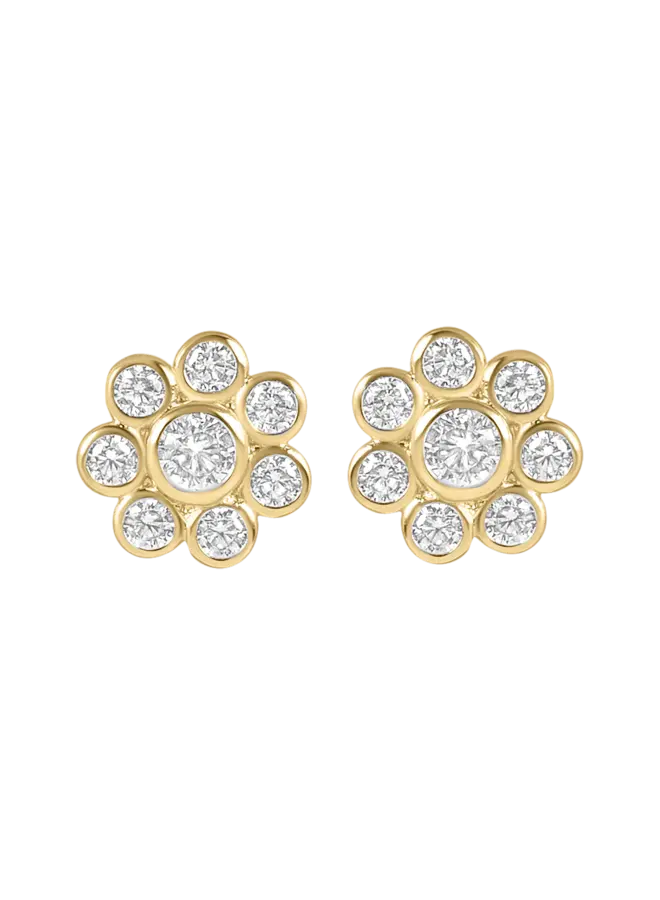 Daisy Studs Gold