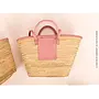 Hand & Shoulder Straw Tote Bag -
