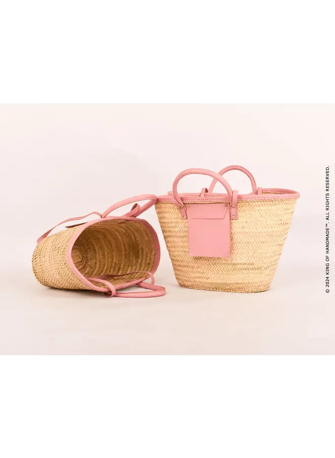 Hand & Shoulder Straw Tote Bag -