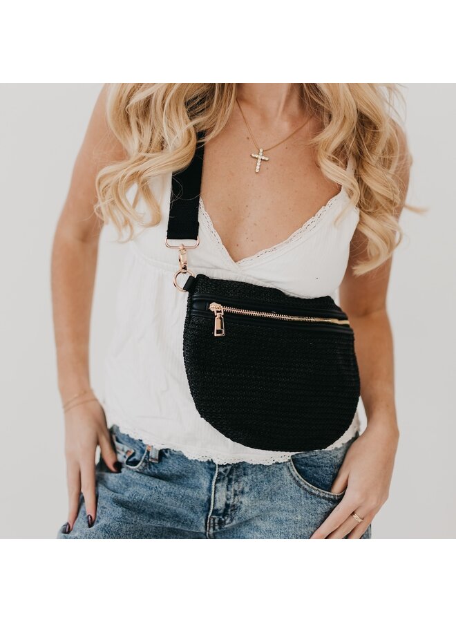 Rachel Raffia Bum Bag -