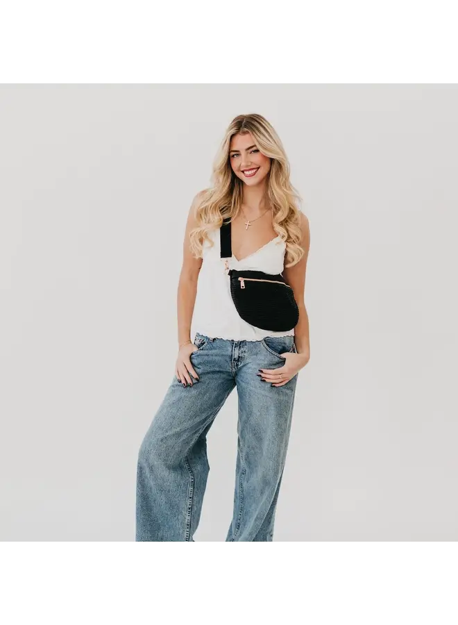 Rachel Raffia Bum Bag -