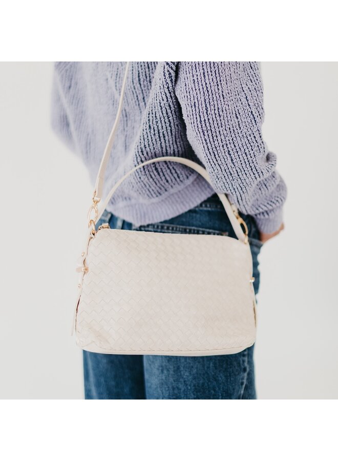 Harper Hobo Woven Shoulder Bag -