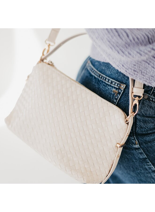 Harper Hobo Woven Shoulder Bag -