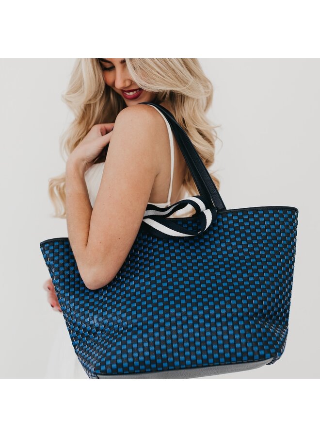 Woven Tiffany Organizer Tote Bag -