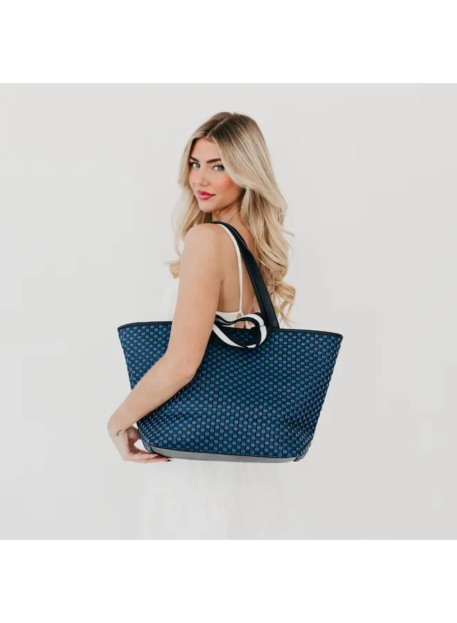 Woven Tiffany Organizer Tote Bag -