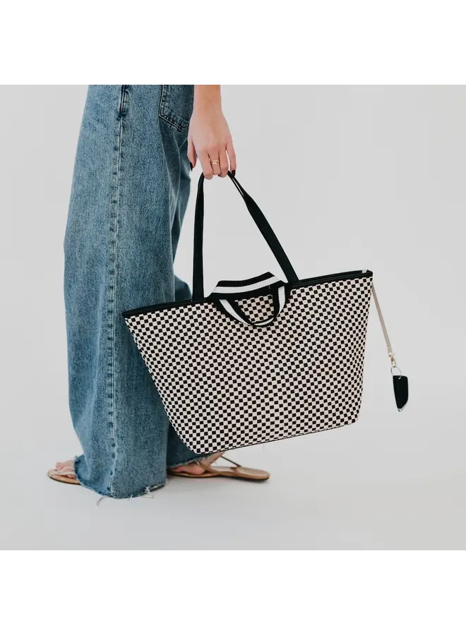 Woven Tiffany Organizer Tote Bag -