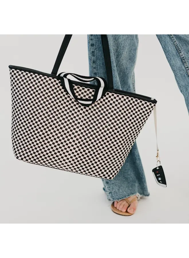 Woven Tiffany Organizer Tote Bag -