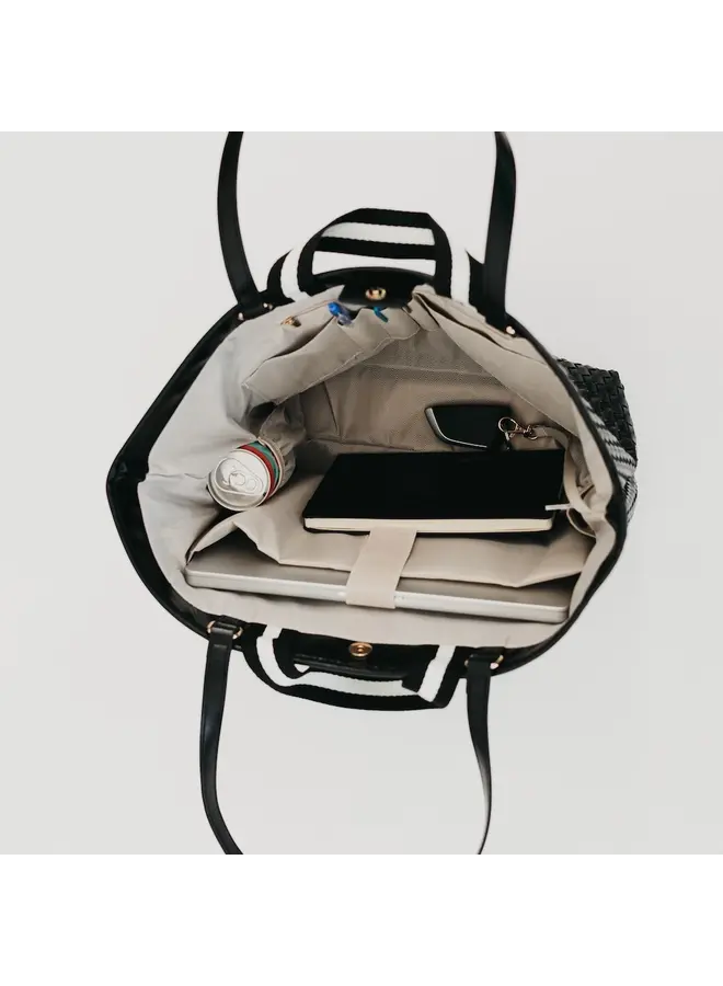 Woven Tiffany Organizer Tote Bag -