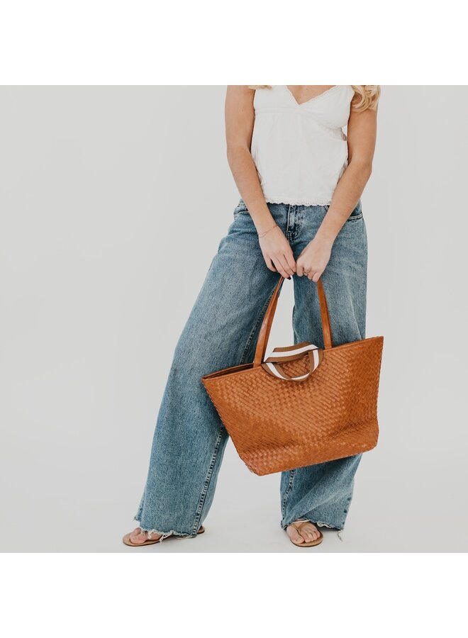 Woven Tiffany Organizer Tote Bag -